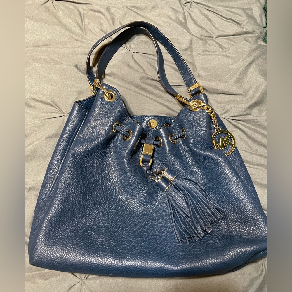Navy Blue Michael Kors Hobo